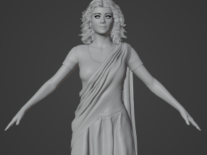 Indian Girl in Saree Realistic Character Model 3D