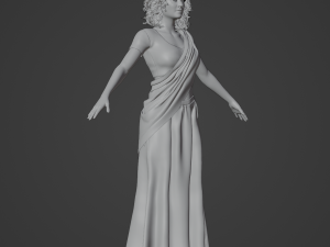 Indian Girl in Saree Realistic Character Model 3D