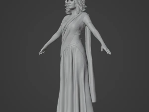 Indian Girl in Saree Realistic Character 3D Model