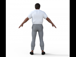 Young Arnold Schwarzenegger Realistic Character 3D Model