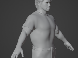 Young Arnold Schwarzenegger Realistic Character 3D Model