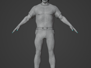 Young Arnold Schwarzenegger Realistic Character 3D Model