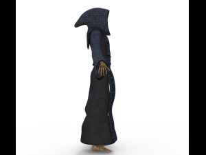 Human Skeleton Realistic Character Modello 3D