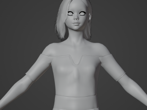 Teenager Girl Realistic Character 3D Модель