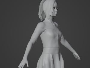 Teenager Girl Realistic Character 3D Модель