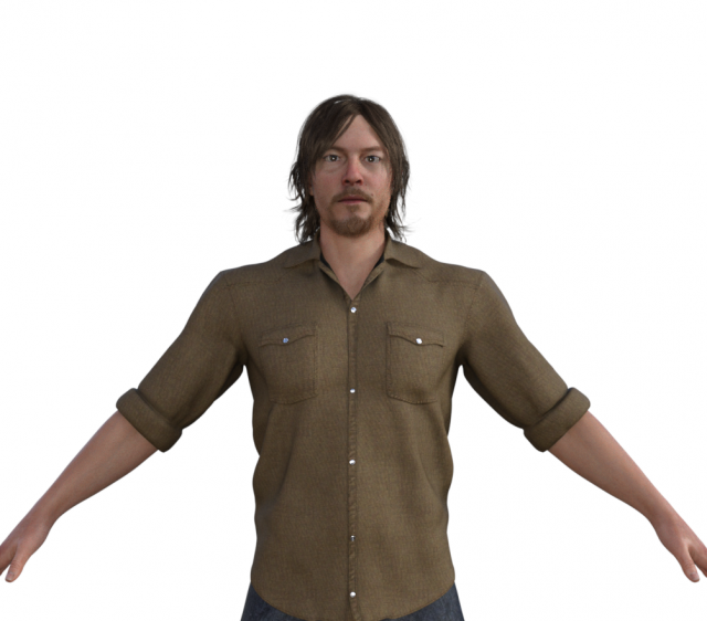 Daryl Dixon Realistic Character Modello 3D .c4d .max .obj .3ds .fbx .stl .blend 