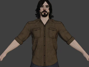 Daryl Dixon Realistic Character 3D Model