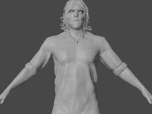 Daryl Dixon Realistic Character Modello 3D