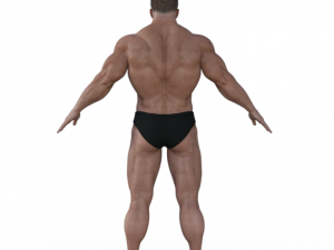 Bodybuilder Realistic Character 3Dモデル