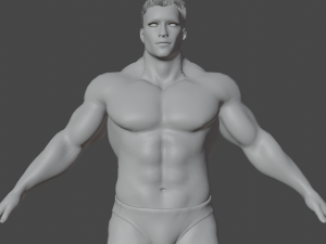 Bodybuilder Realistic Character 3Dモデル