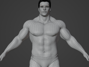 Bodybuilder Realistic Character 3Dモデル