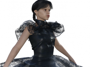 Wednesday Jenna Ortega Realistic Character 2 3Dモデル