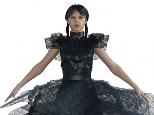 Wednesday Jenna Ortega Realistic Character 2 3Dモデル
