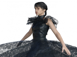 Wednesday Jenna Ortega Realistic Character 2 3Dモデル