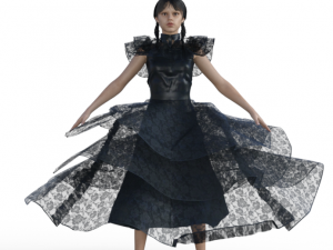 Wednesday Jenna Ortega Realistic Character 2 3Dモデル