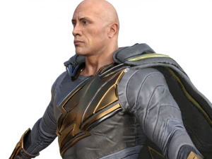 Black Adam Dwayne Johnson Realistic Character 3D Model
