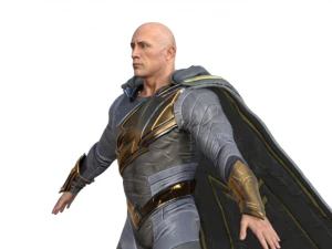 Black Adam Dwayne Johnson Realistic Character 3D Model