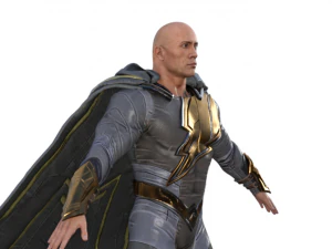 Black Adam Dwayne Johnson Realistic Character 3D Model