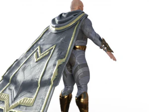 Black Adam Dwayne Johnson Realistic Character 3D Model