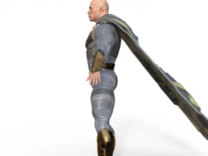Black Adam Dwayne Johnson Realistic Character 3D Model