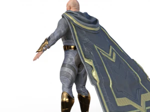 Black Adam Dwayne Johnson Realistic Character 3D Model