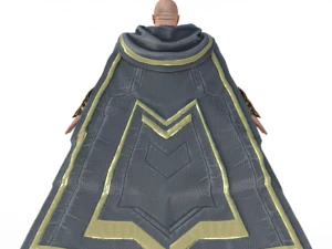 Black Adam Dwayne Johnson Realistic Character 3D Model