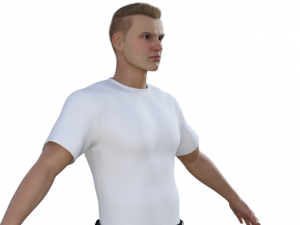 Aaron Realistic Character 3Dモデル