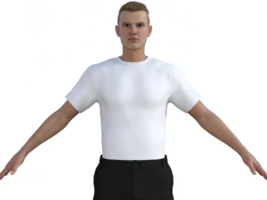 Aaron Realistic Character 3D Model