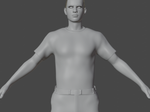 Aaron Realistic Character 3Dモデル