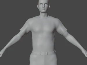 Aaron Realistic Character 3D Model