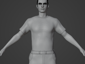 Aaron Realistic Character 3Dモデル