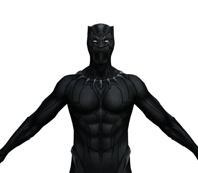 Black Panther Realistic Character Modelo 3D .c4d .max .obj .3ds .fbx .stl .blend 