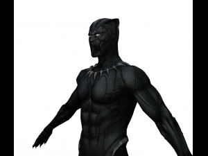 Black Panther Realistic Character Modelo 3D
