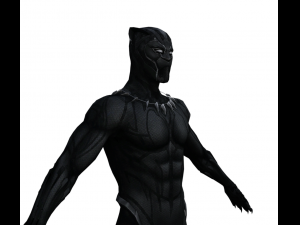 Black Panther Realistic Character Modelo 3D