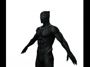 Black Panther Realistic Character Modelo 3D