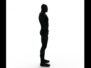 Black Panther Realistic Character Modelo 3D
