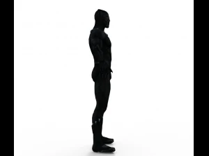 Black Panther Realistic Character 3D Model