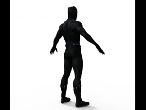 Black Panther Realistic Character 3D Model