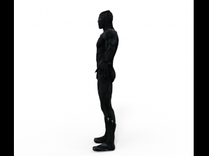 Black Panther Realistic Character Modelo 3D