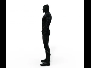 Black Panther Realistic Character 3D Model