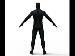 Black Panther Realistic Character Modelo 3D