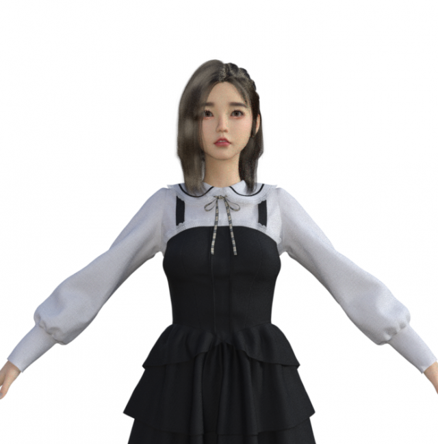 Japanese Girl Schoolgirl Realistic Character Modèle 3D .c4d .max .obj .3ds .fbx .stl .blend 