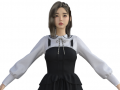 Japanese Girl Schoolgirl Realistic Character 3D Model