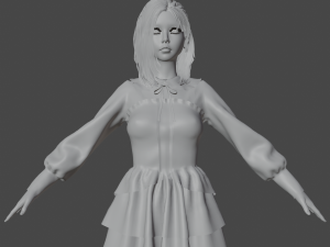 Japanese Girl Schoolgirl Realistic Character Modèle 3D
