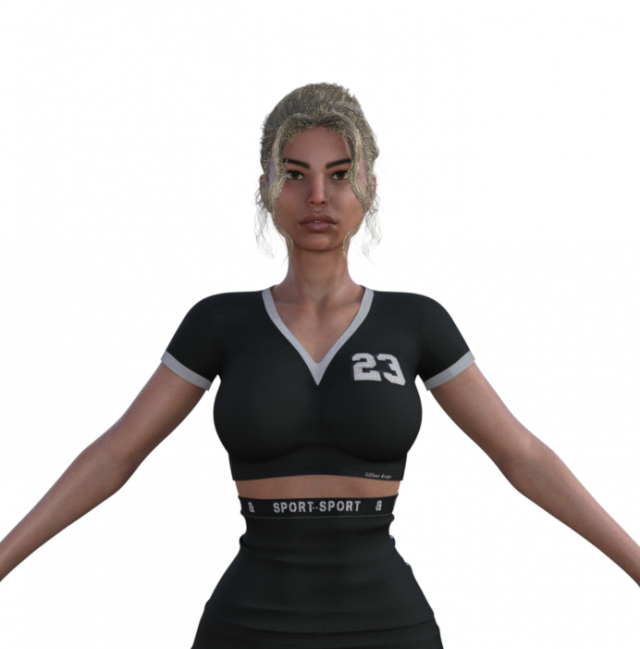 Gloria Realistic Character 3D 模型 .c4d .max .obj .3ds .fbx .stl .blend 