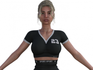 Gloria Realistic Character 3D 모델