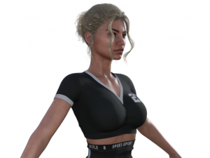 Gloria Realistic Character 3D 模型