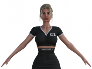 Gloria Realistic Character 3D 模型