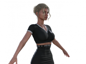 Gloria Realistic Character 3D 模型