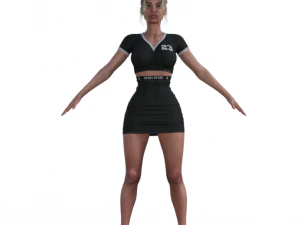 Gloria Realistic Character 3D Model